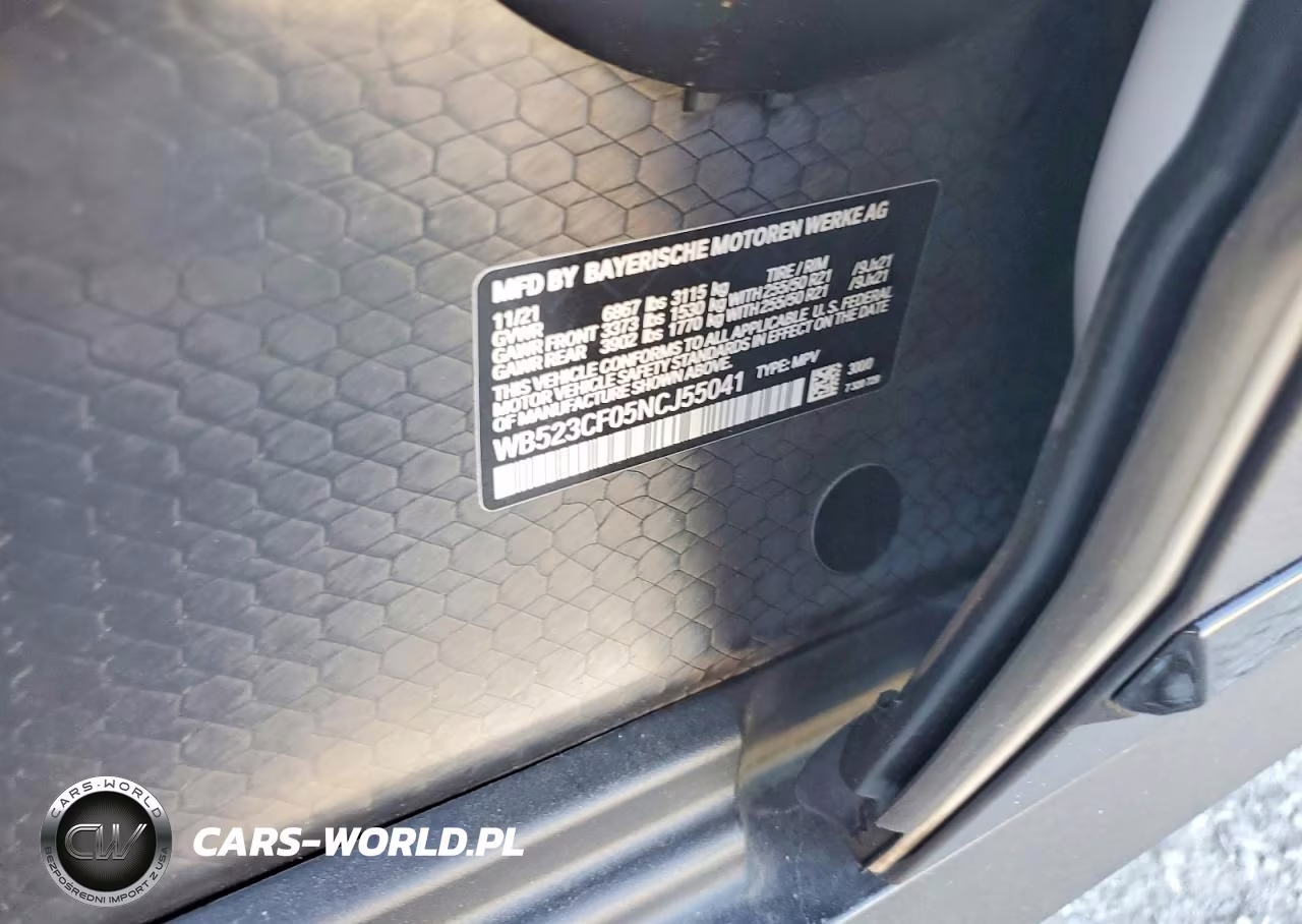 2022 BMW Ix xDrive50 VIN:WB523CF05NCJ55041 - 13