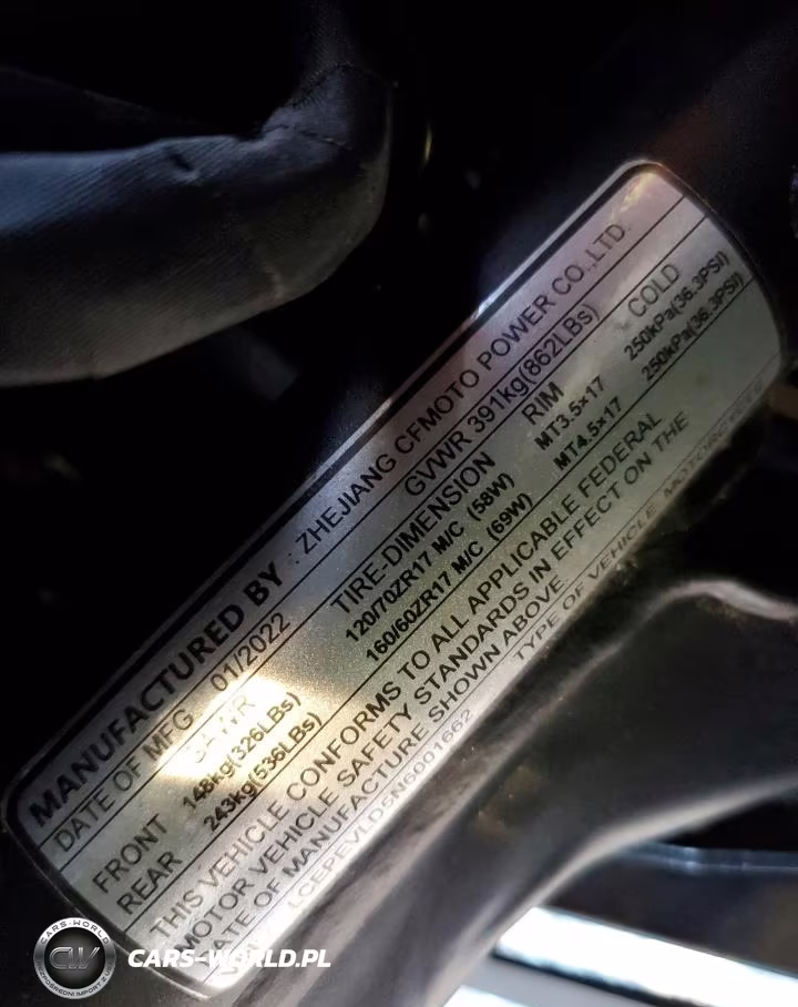 2022 Cfmoto Cf650 VIN:LCEPEVLD5N6001662 - 9