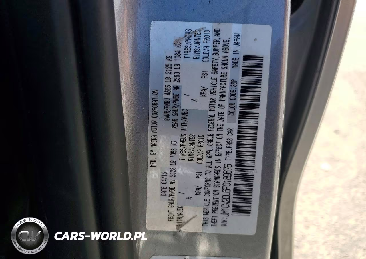 2015 Mazda 5 VIN:JM1CW2DL6F0189676 - 13