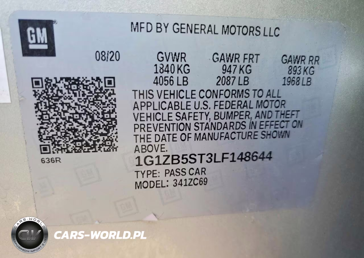 2020 Chevrolet Malibu Ls VIN:1G1ZB5ST3LF148644 - 12