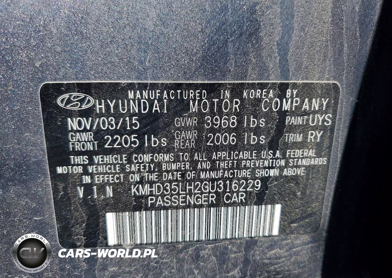 2016 Hyundai Elantra Gt Base VIN:KMHD35LH2GU316229 - 12