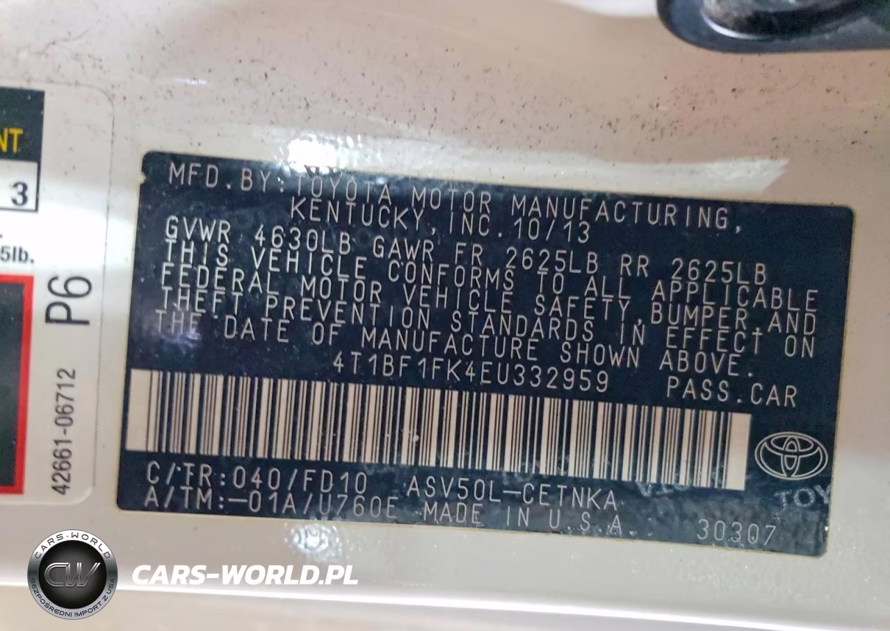2014 Toyota Camry Le VIN:4T1BF1FK4EU332959 - 12