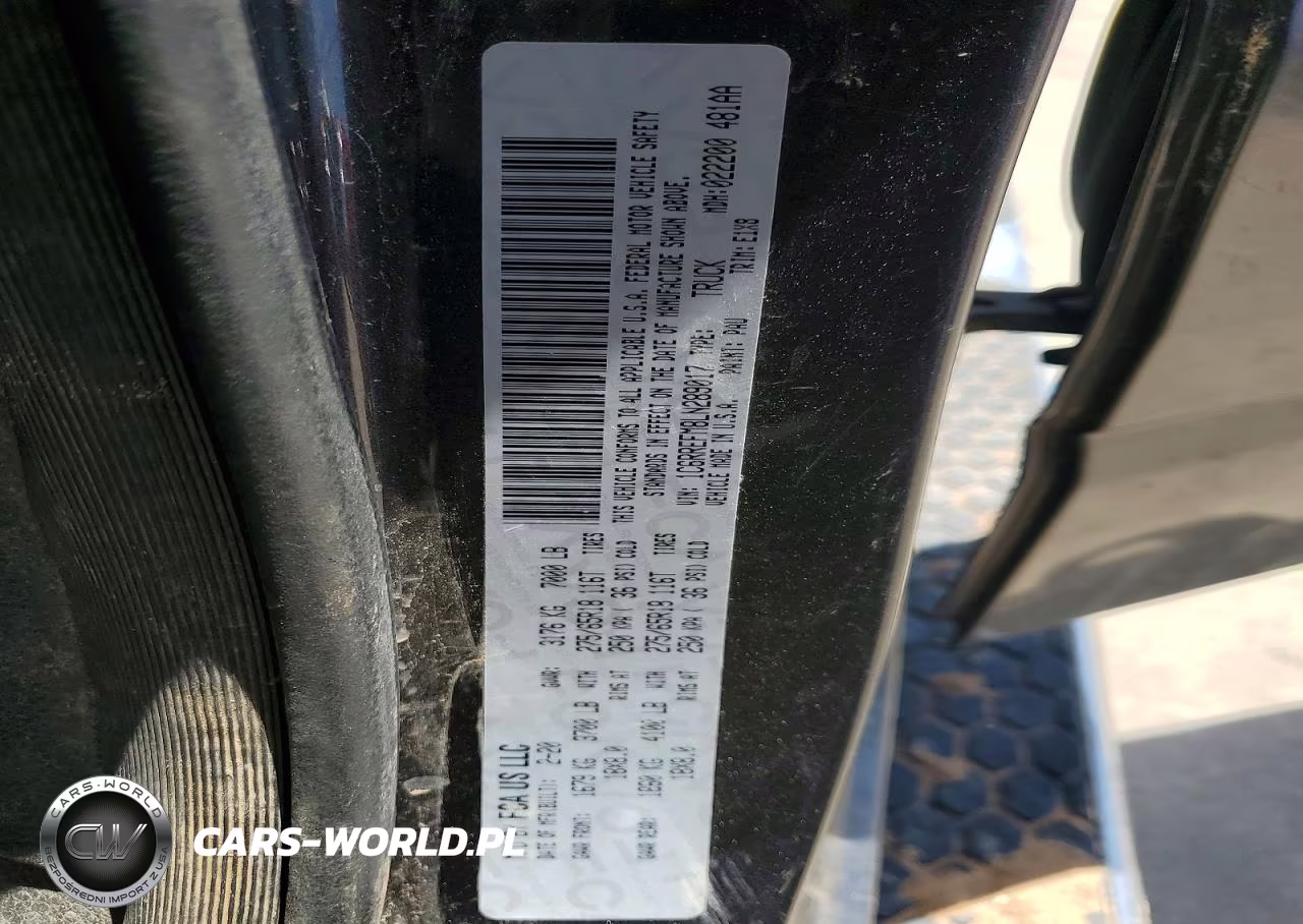 2020 Ram 1500 Big Horn VIN:1C6RREFM8LN289017 - 12