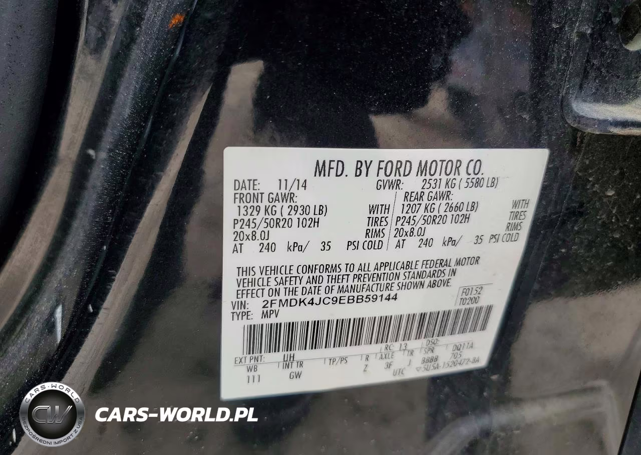 2014 Ford Edge Sel VIN:2FMDK4JC9EBB59144 - 13