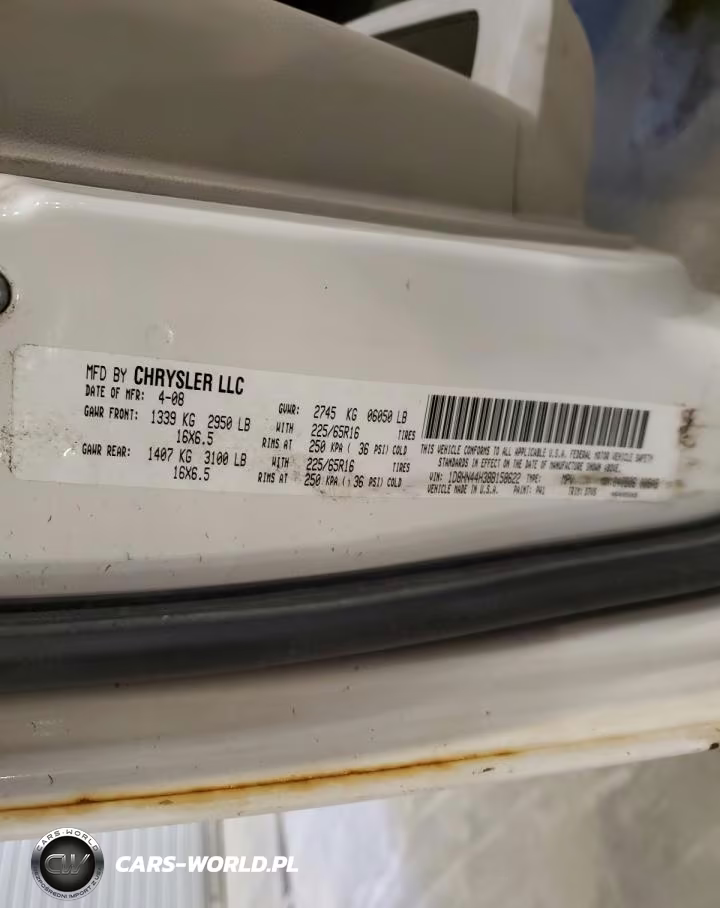 2008 Dodge Grand Caravan Se VIN:1D8HN44H38B158622 - 13