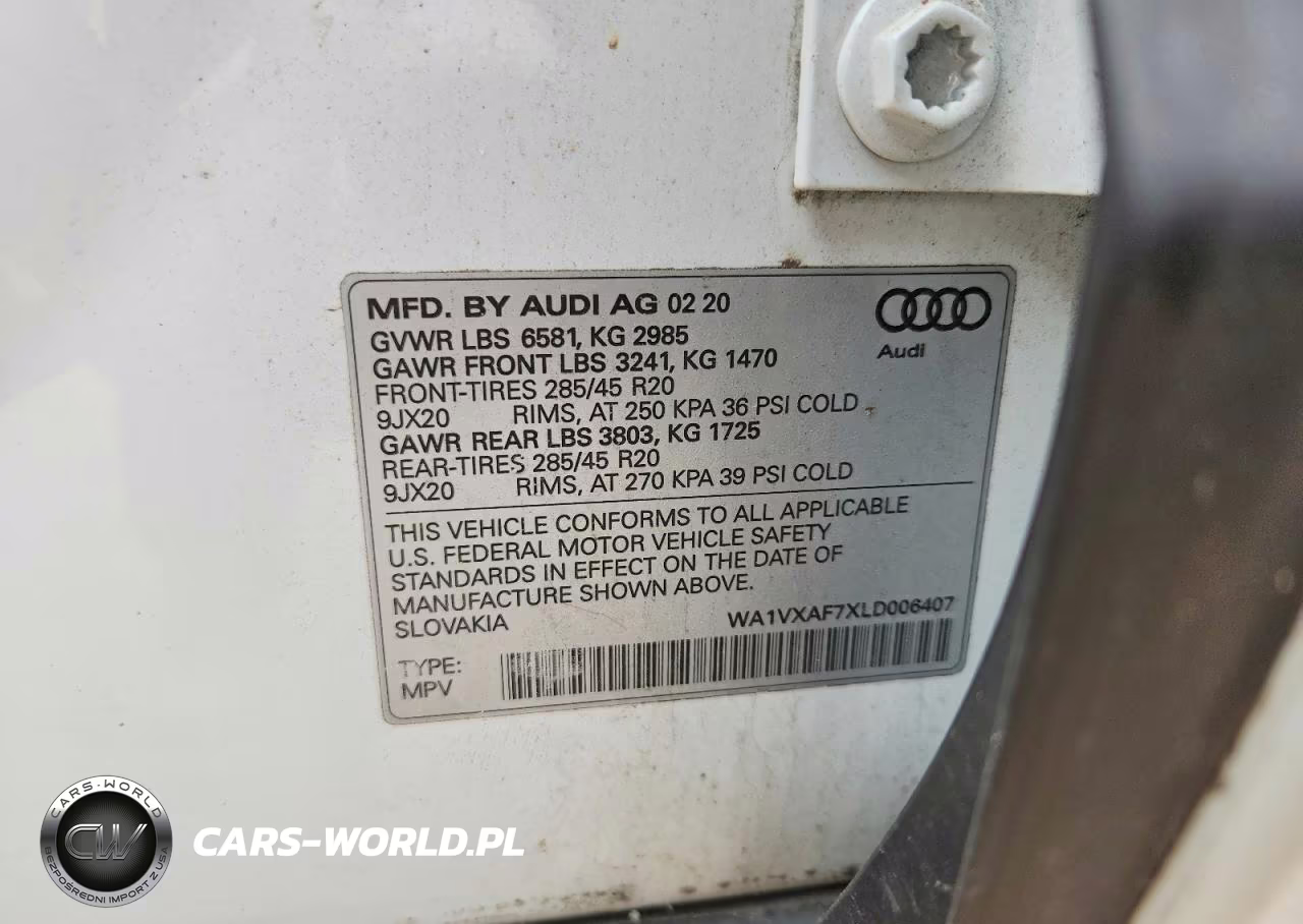 2020 Audi Q7 Prestige VIN:WA1VXAF7XLD006407 - 13