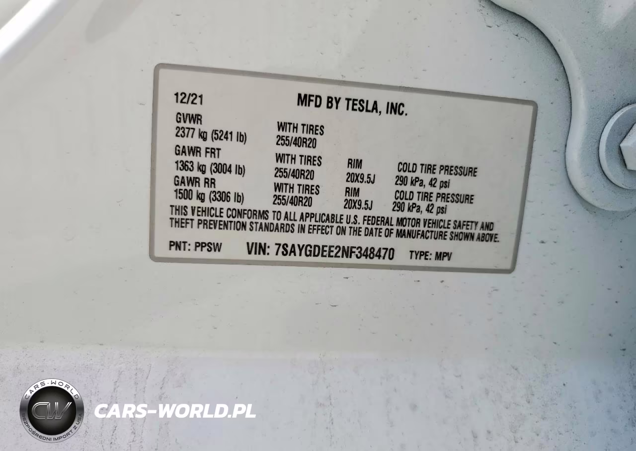 2022 Tesla Model Y VIN:7SAYGDEE2NF348470 - 14