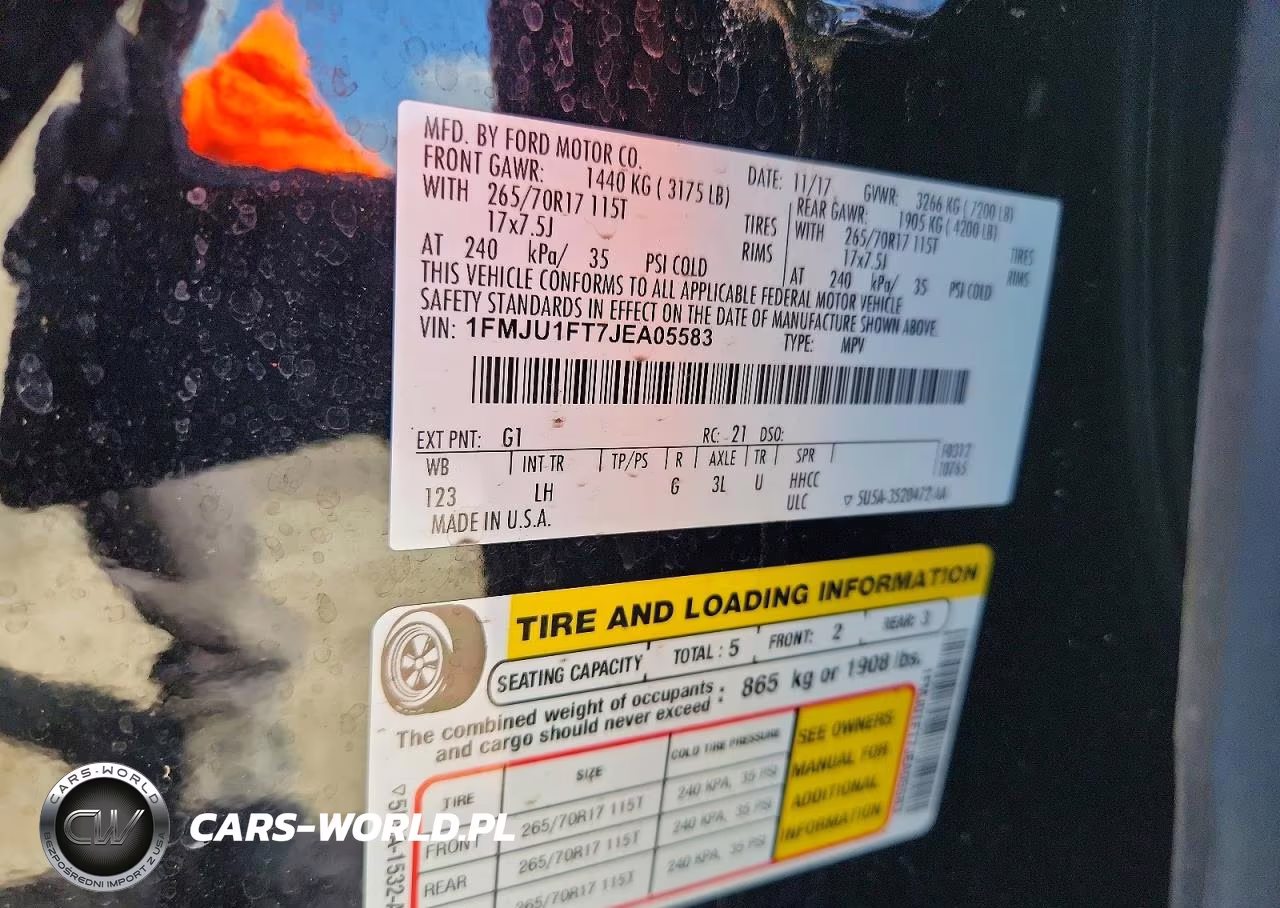 2018 Ford Expedition Xl VIN:1FMJU1FT7JEA05583 - 14
