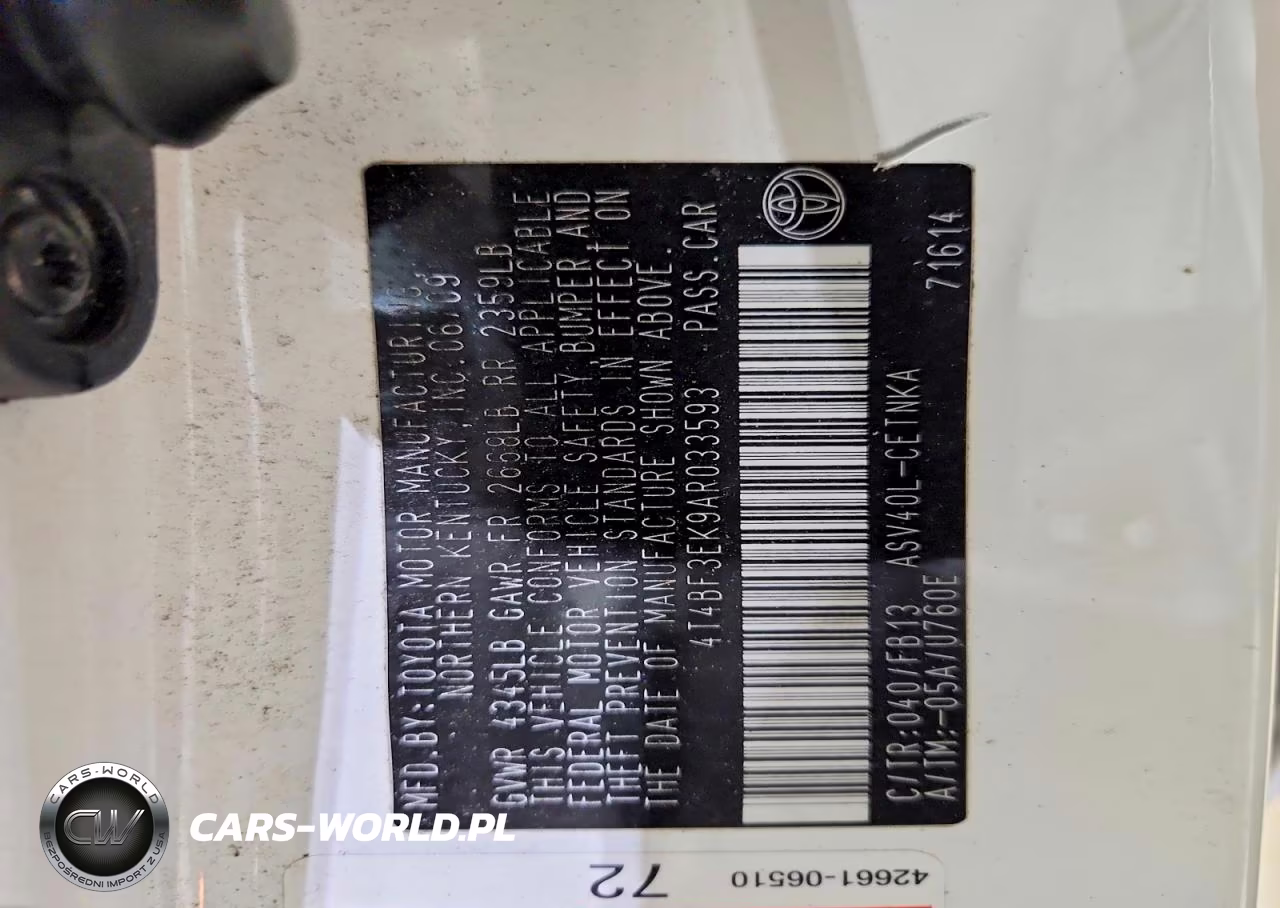 2010 Toyota Camry Le VIN:4T4BF3EK9AR033593 - 13