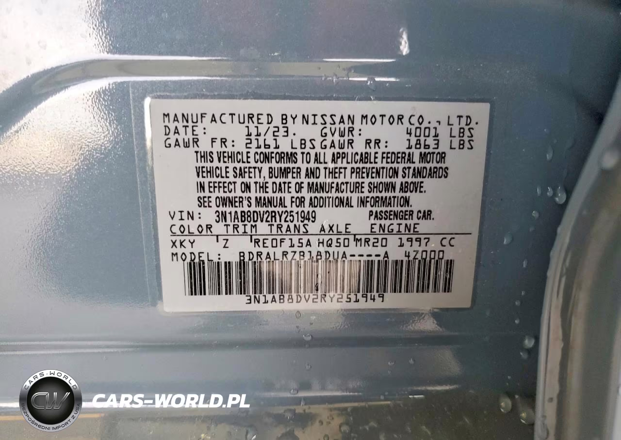 2024 Nissan Sentra Sr VIN:3N1AB8DV2RY251949 - 12