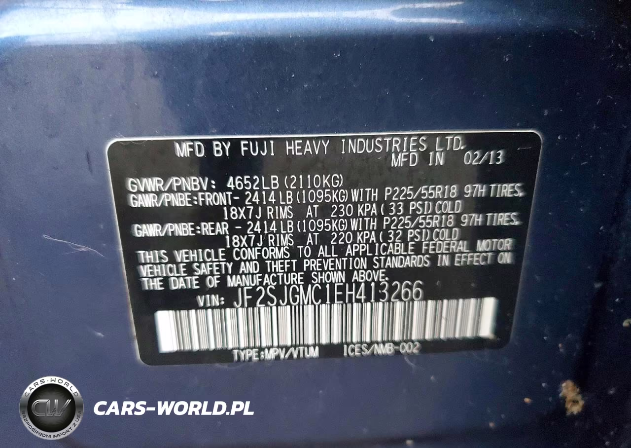 2014 Subaru Forester 2.0Xt Touring VIN:JF2SJGMC1EH413266 - 13