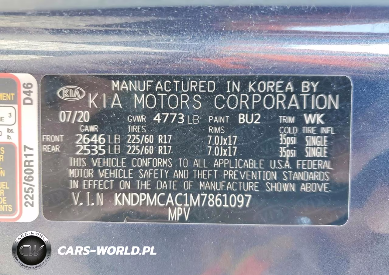2021 Kia Sportage Lx VIN:KNDPMCAC1M7861097 - 13