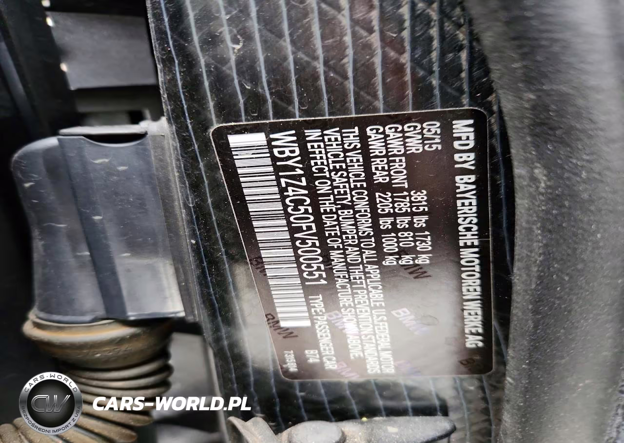 2015 BMW I3 Rex VIN:WBY1Z4C50FV500551 - 13