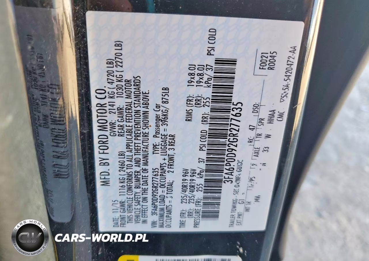 2016 Ford Fusion Titanium VIN:3FA6P0D92GR277635 - 13