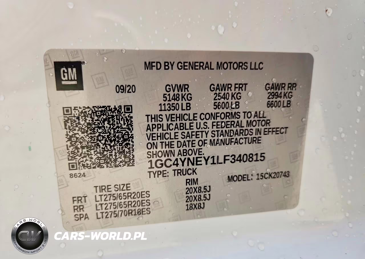 2020 Chevrolet Silverado K2500 Heavy Duty Lt VIN:1GC4YNEY1LF340815 - 13