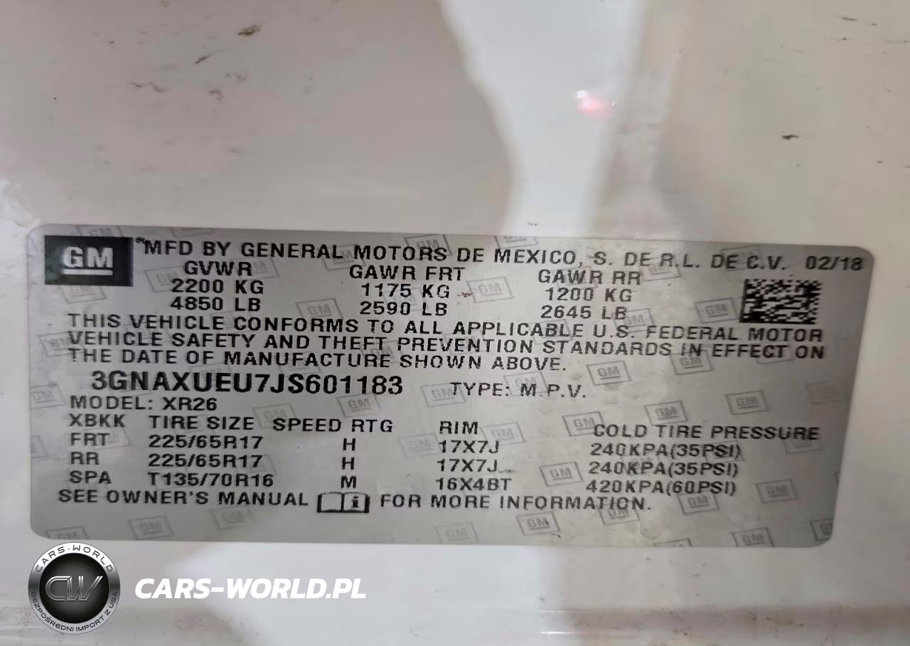 2018 Chevrolet Equinox Lt VIN:3GNAXUEU7JS601183 - 12