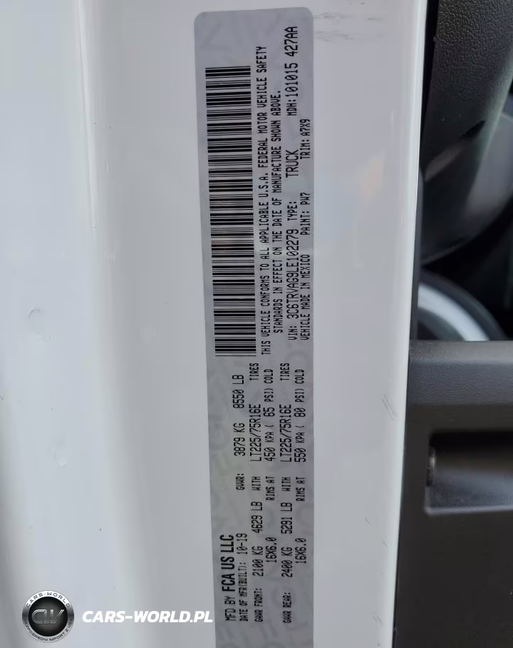 2020 Ram Promaster 1500 1500 Standard VIN:3C6TRVAG9LE102279 - 13