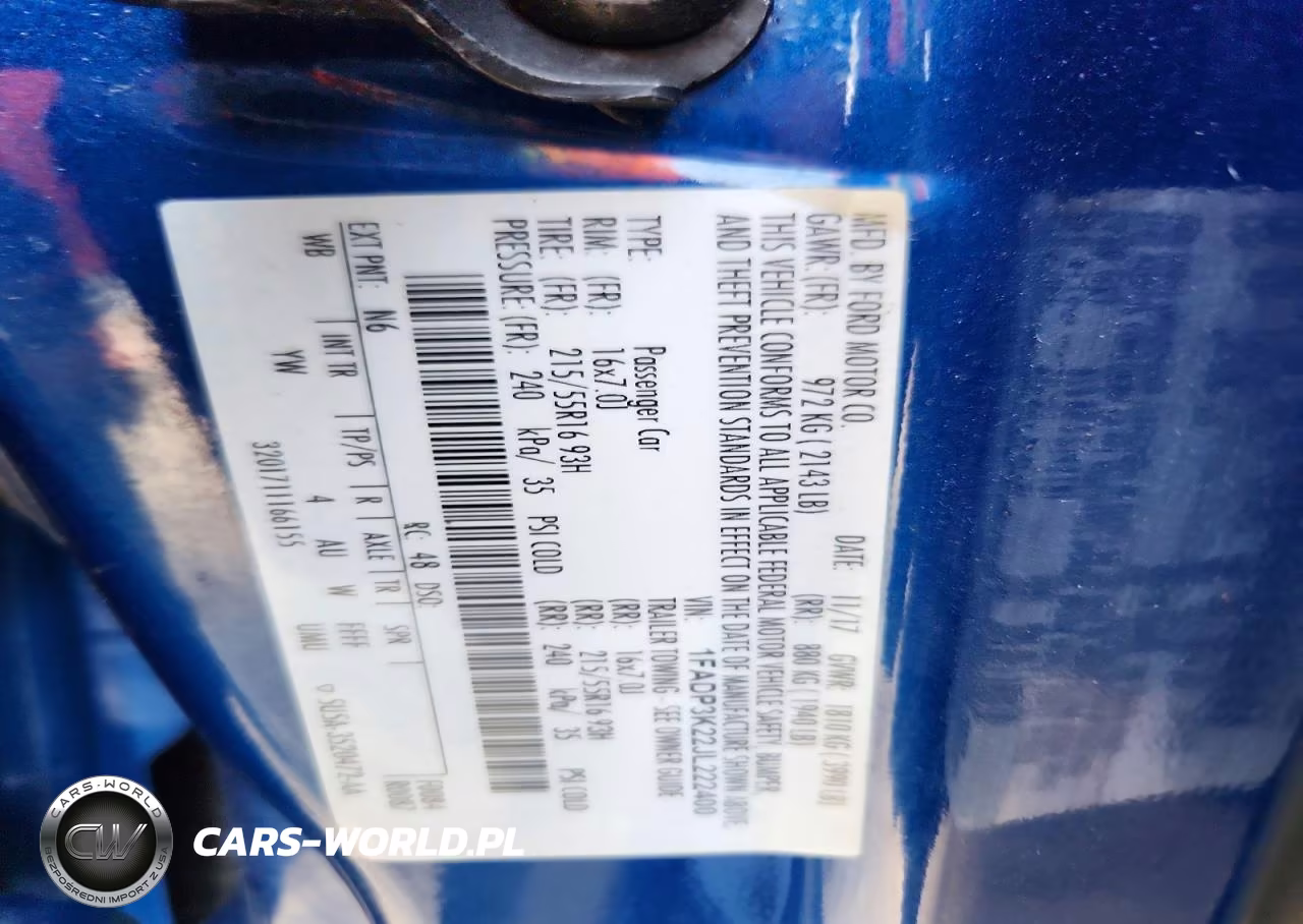 2018 Ford Focus Se VIN:1FADP3K22JL222400 - 12