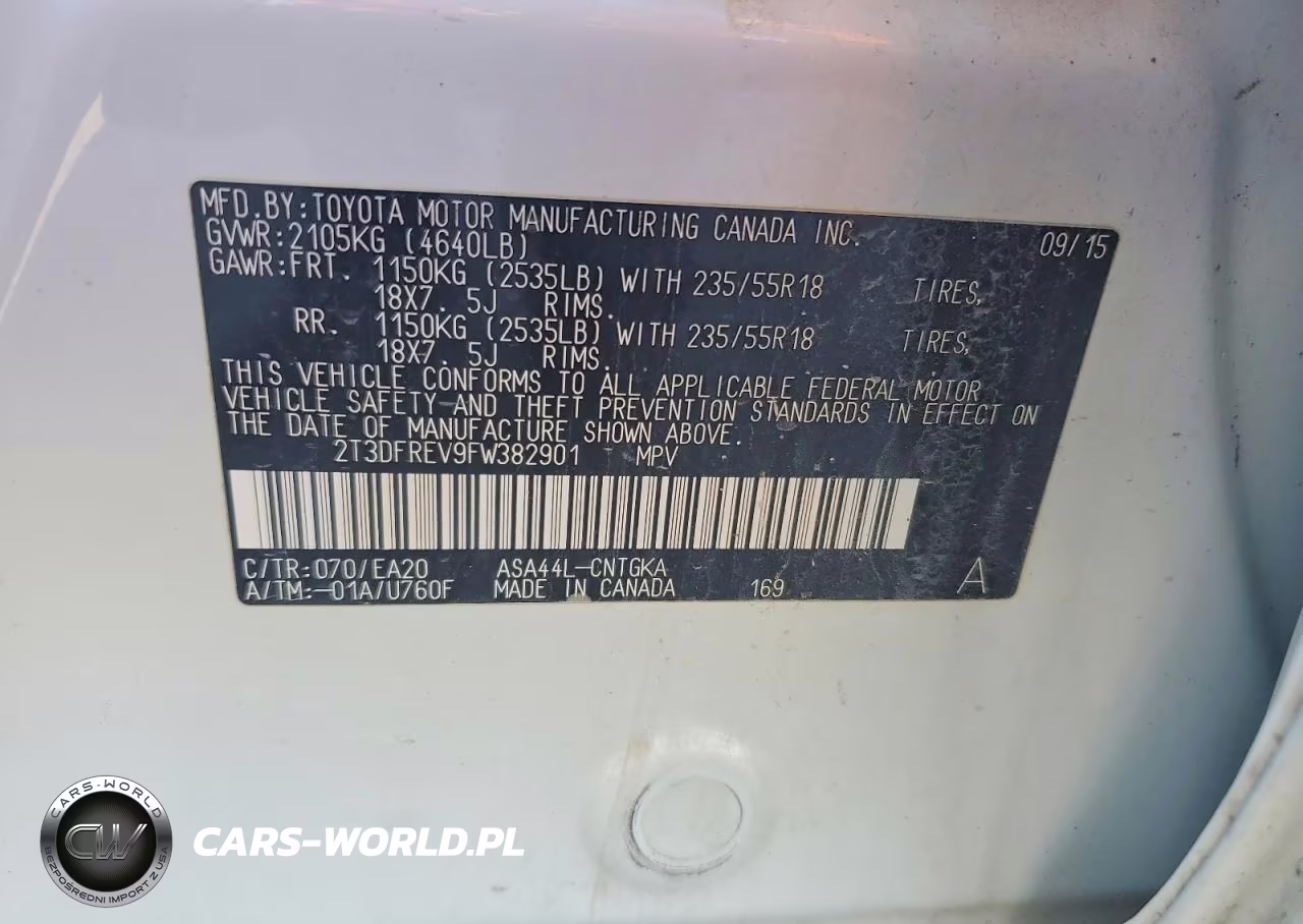 2015 Toyota Rav4 Limited VIN:2T3DFREV9FW382901 - 13