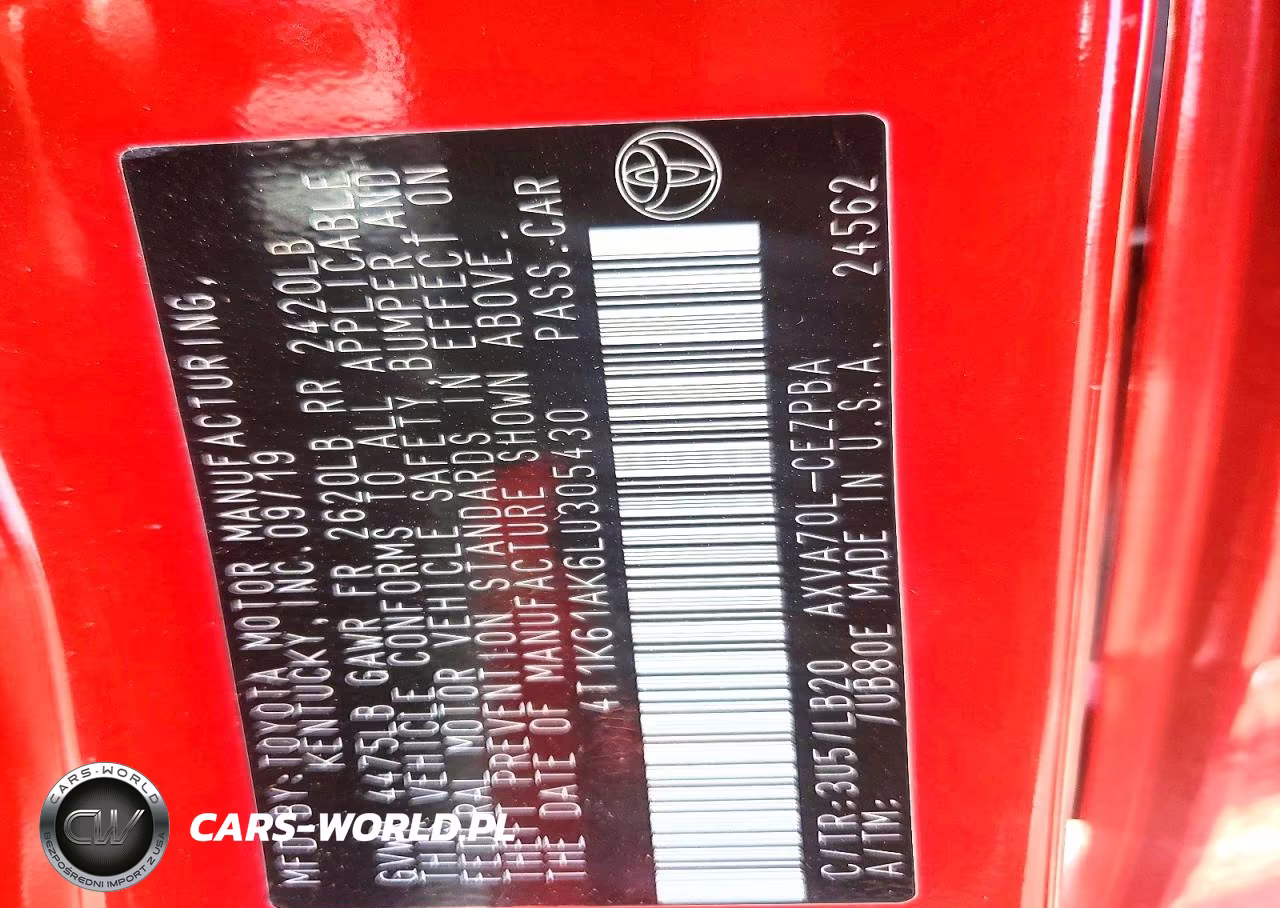 2020 Toyota Camry Xse VIN:4T1K61AK6LU305430 - 13
