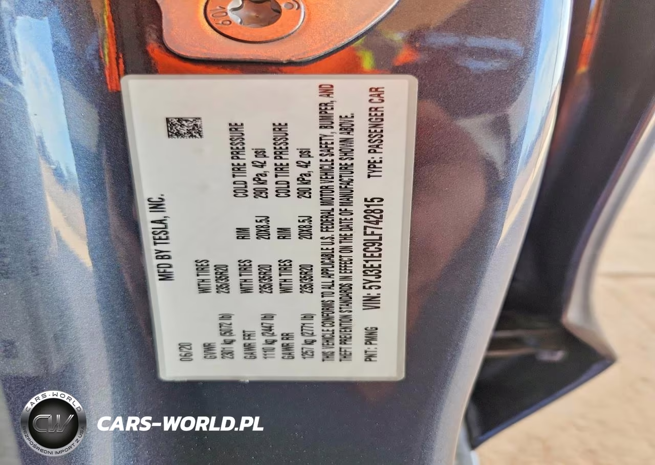 2020 Tesla Model 3 VIN:5YJ3E1EC9LF742815 - 12