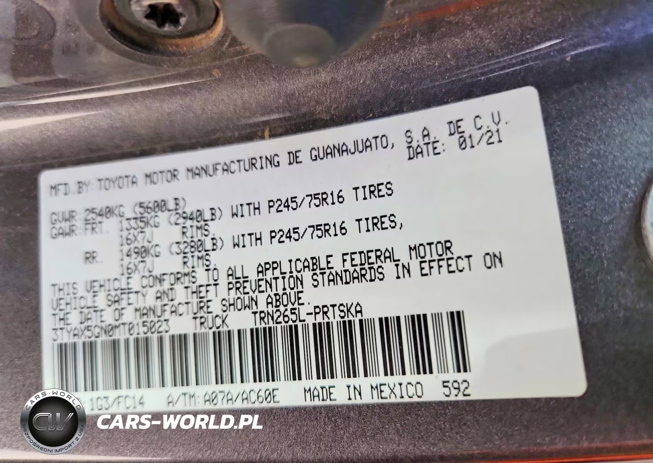 2021 Toyota Tacoma Sr5 VIN:3TYAX5GN0MT015023 - 12