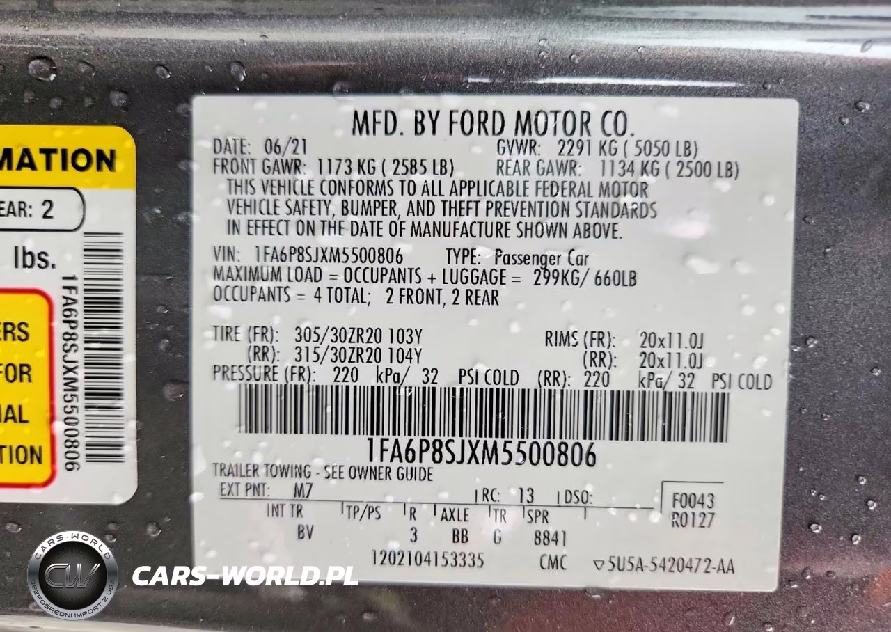2021 Ford Mustang Shelby Gt500 VIN:1FA6P8SJXM5500806 - 14