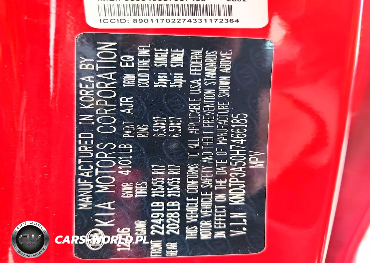 2017 Kia Soul + VIN:KNDJP3A50H7466185 - 13