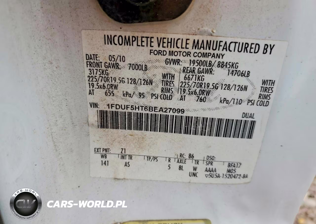2011 Ford F550 Super Duty Dump Truck VIN:1FDUF5HT6BEA27099 - 13
