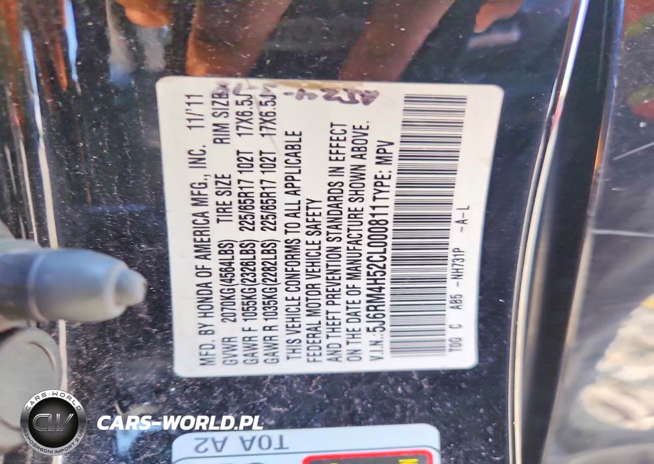 2012 Honda Cr-V Ex VIN:5J6RM4H52CL000811 - 14