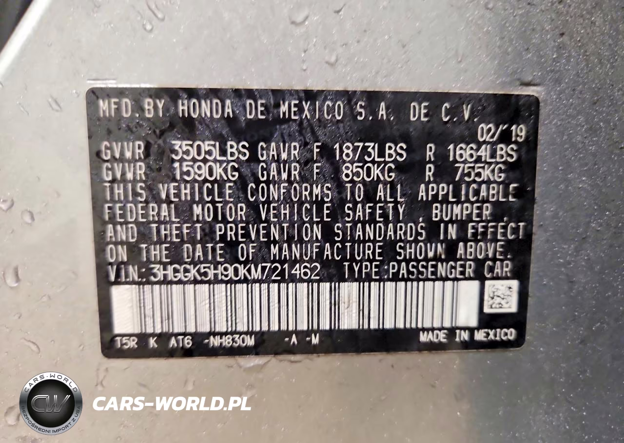 2019 Honda Fit Exl VIN:3HGGK5H90KM721462 - 13