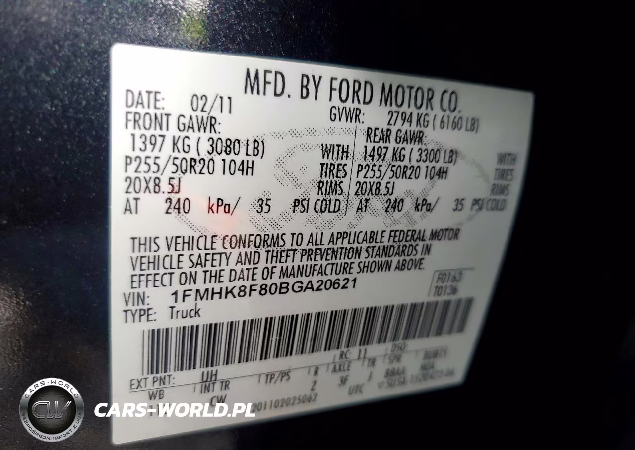 2011 Ford Explorer Limited VIN:1FMHK8F80BGA20621 - 13