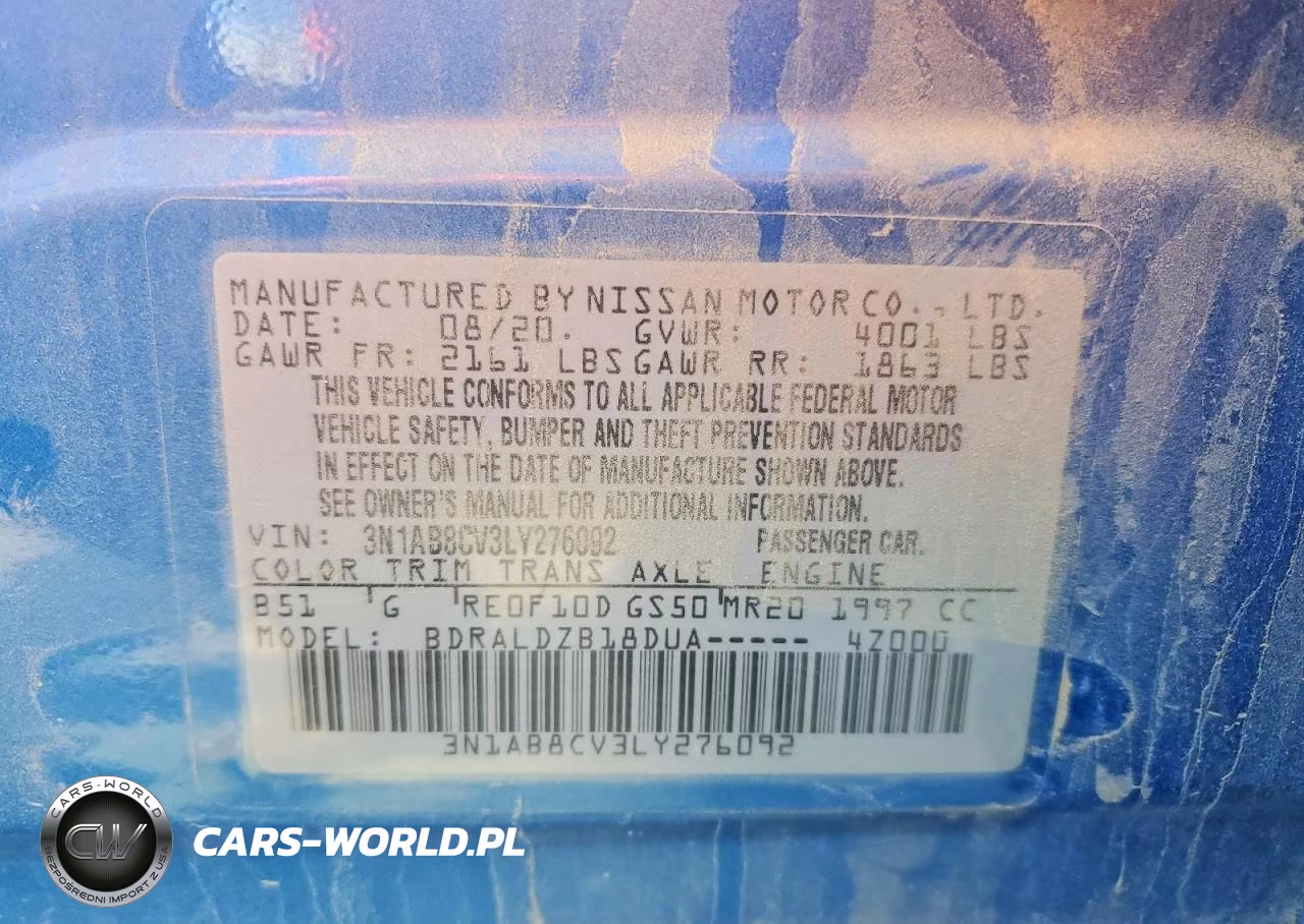 2020 Nissan Sentra Sv VIN:3N1AB8CV3LY276092 - 12