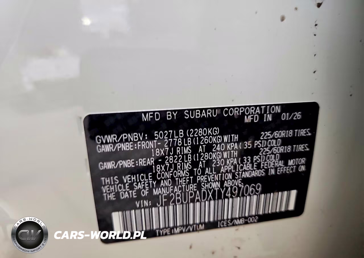 2026 Subaru Outback Premium VIN:JF2BUPADXTY497069 - 13