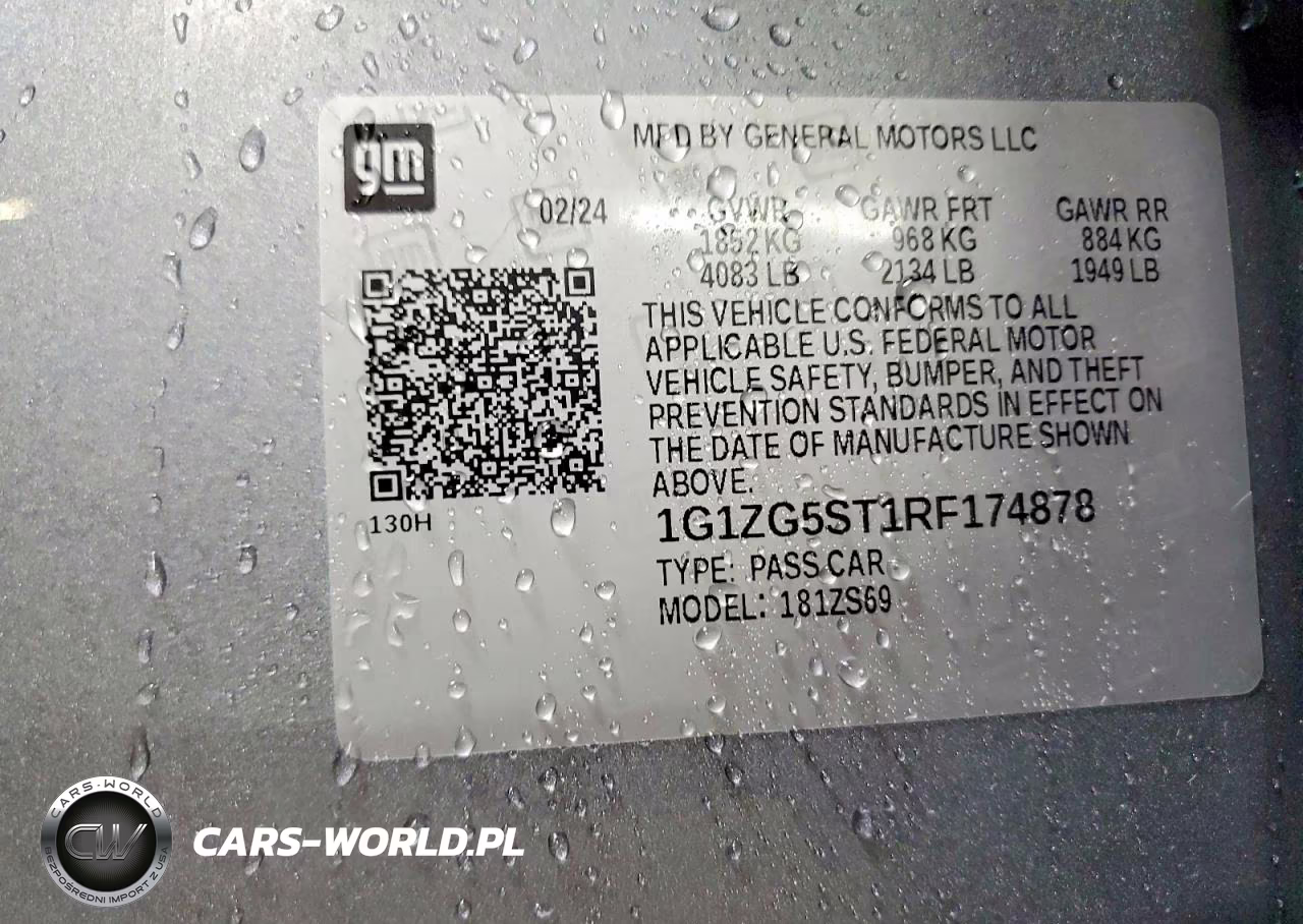2024 Chevrolet Malibu Rs VIN:1G1ZG5ST1RF174878 - 12