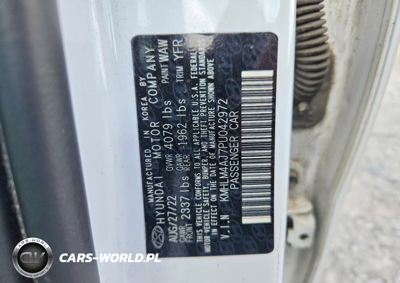 2023 Hyundai Elantra Blue VIN:KMHLM4AJ7PU042972 - 12
