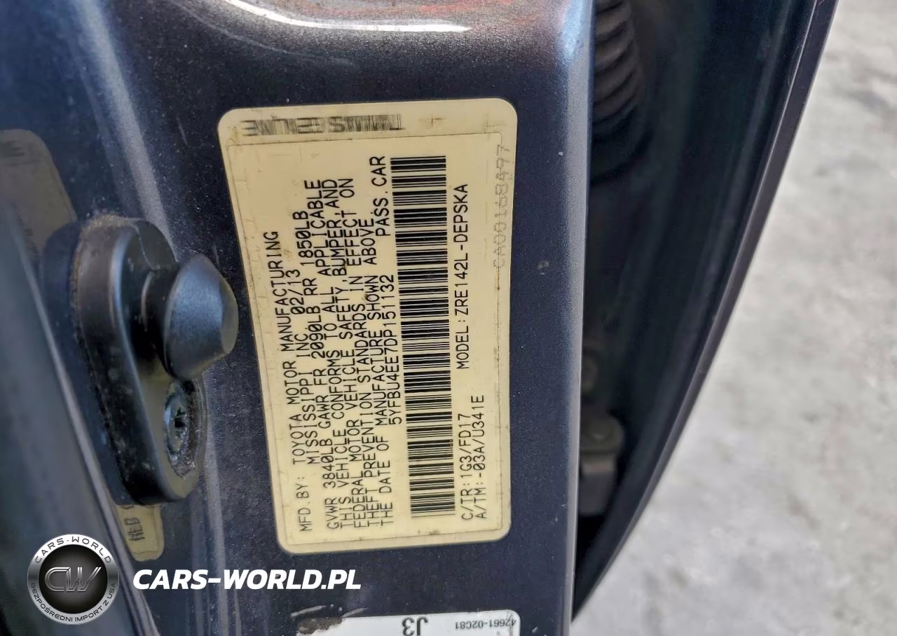 2013 Toyota Corrola VIN:5YFBU4EE7DP151132 - 12
