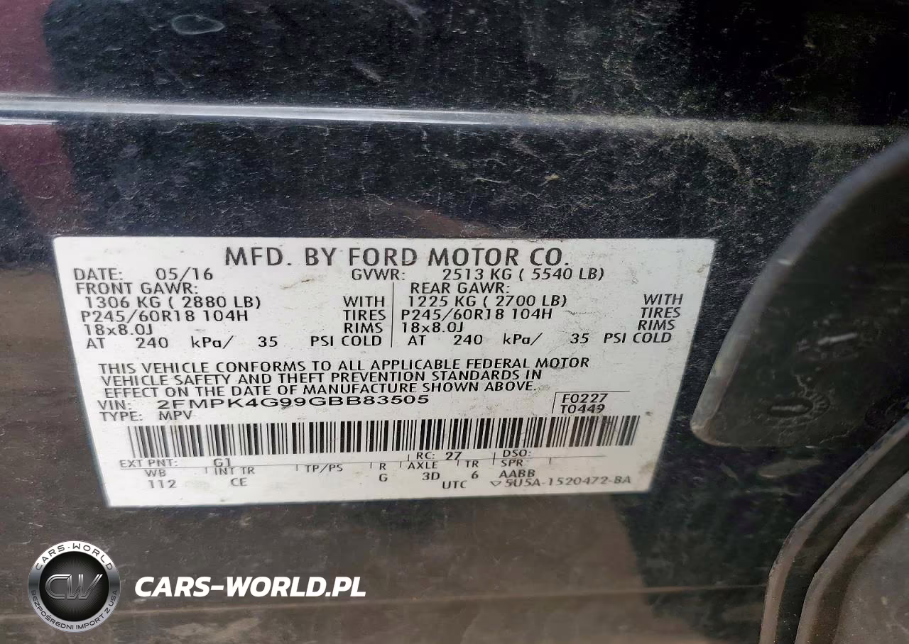 2016 Ford Edge Se VIN:2FMPK4G99GBB83505 - 13