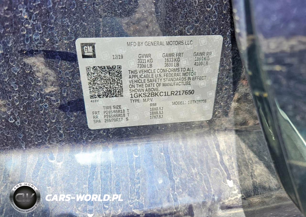2020 GMC Yukon Slt VIN:1GKS2BKC1LR217650 - 12