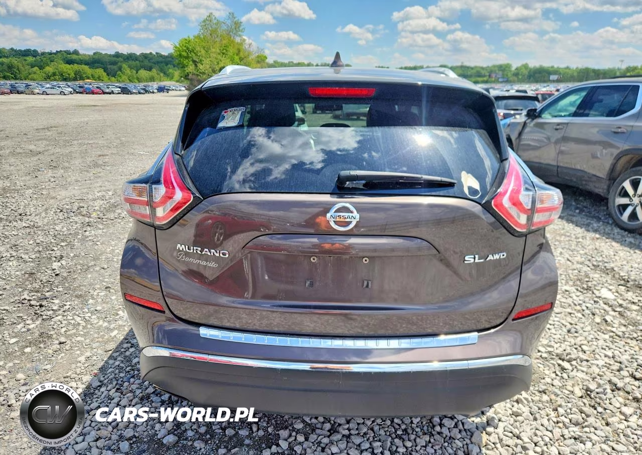 2017 Nissan Murano Sl VIN:5N1AZ2MH0HN109350 - 6
