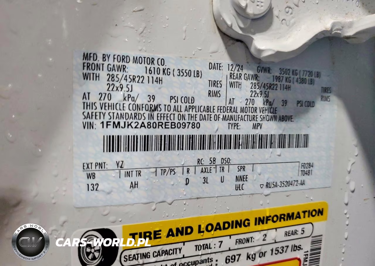 2024 Ford Expedition Max Limited VIN:1FMJK2A80REB09780 - 13