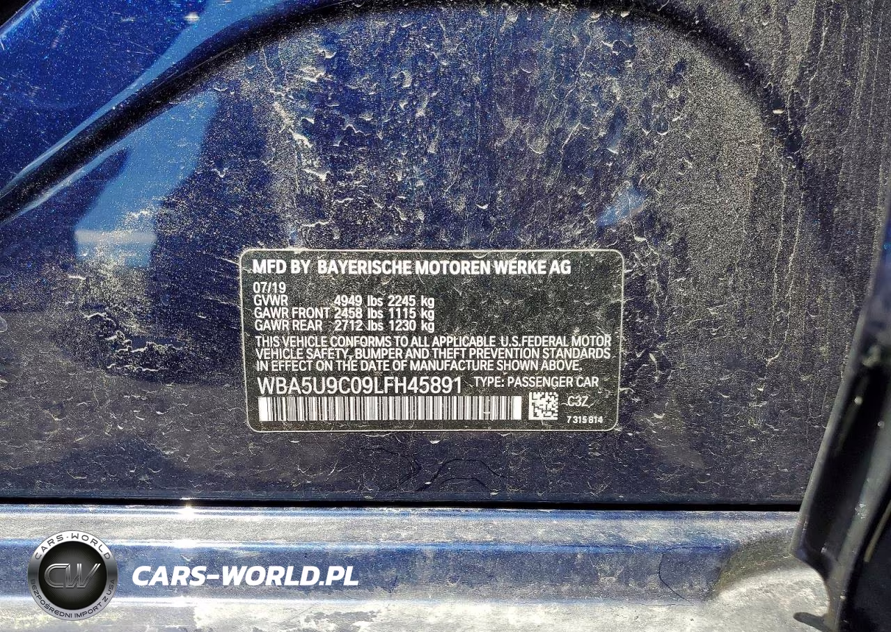 2020 BMW M340Xi VIN:WBA5U9C09LFH45891 - 13