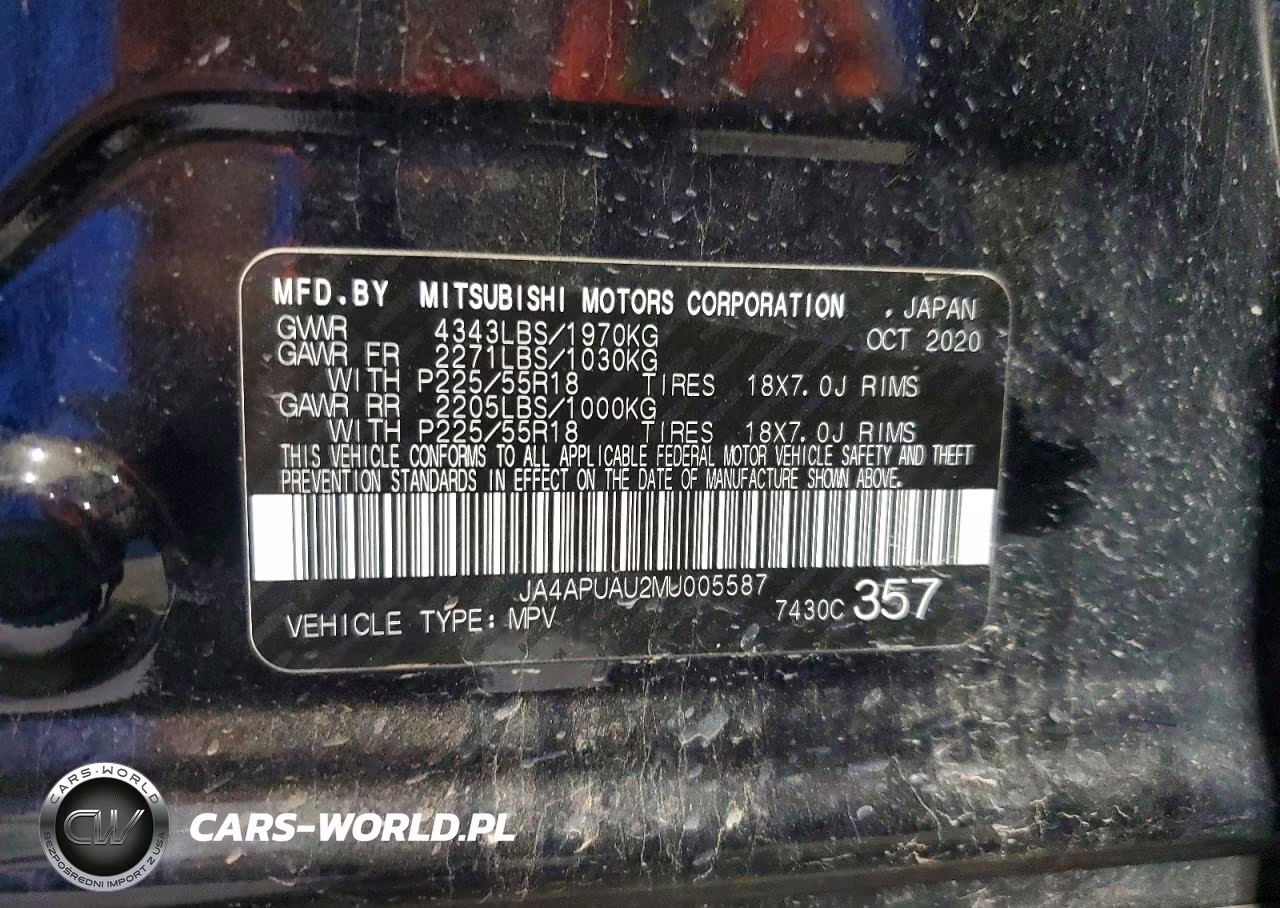 2021 Mitsubishi Outlander Sport Es VIN:JA4APUAU2MU005587 - 13