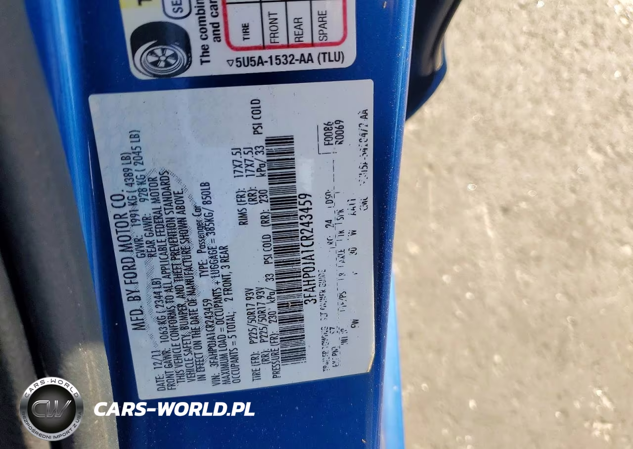2012 Ford Fusion Sel VIN:3FAHP0JA1CR243459 - 12