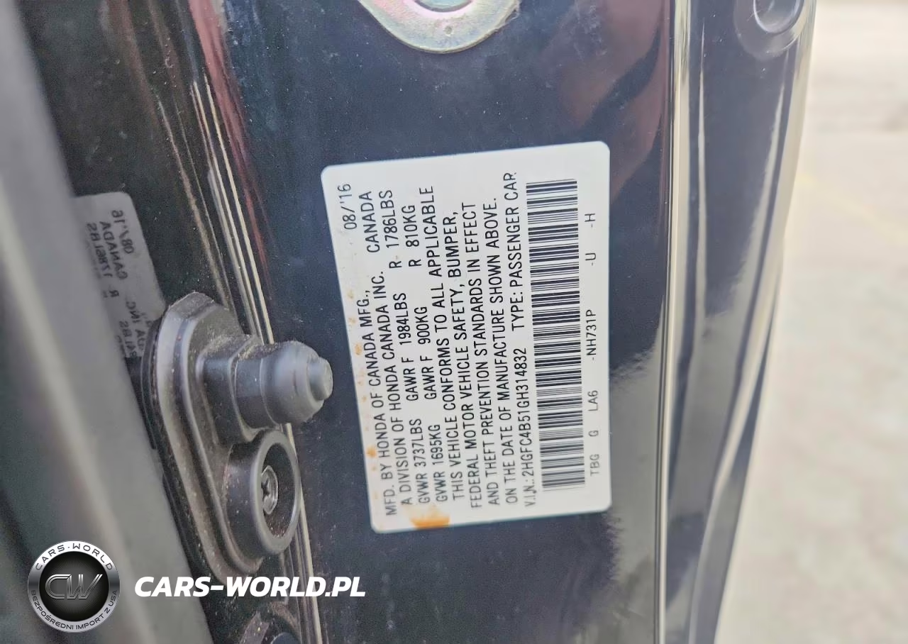 2016 Honda Civic Lx VIN:2HGFC4B51GH314832 - 12