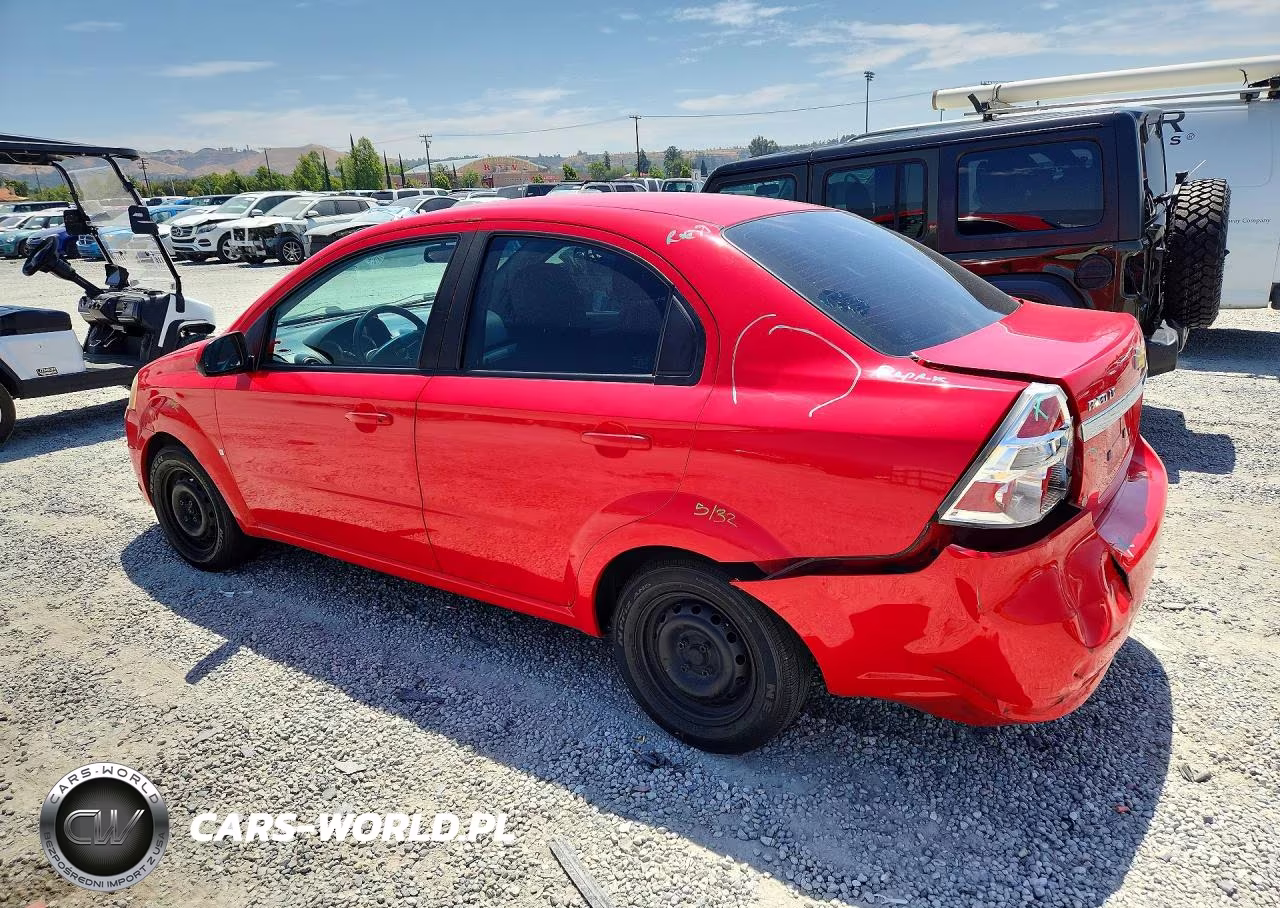 2009 Chevrolet Aveo Ls VIN:KL1TD56E39B368456 - 2