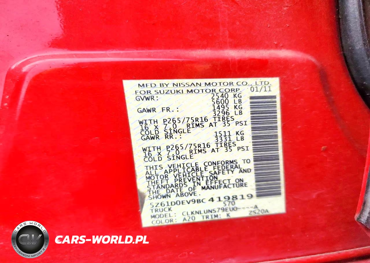2011 Suzuki Equator Rmz-4 VIN:5Z61D0EV9BC419819 - 12