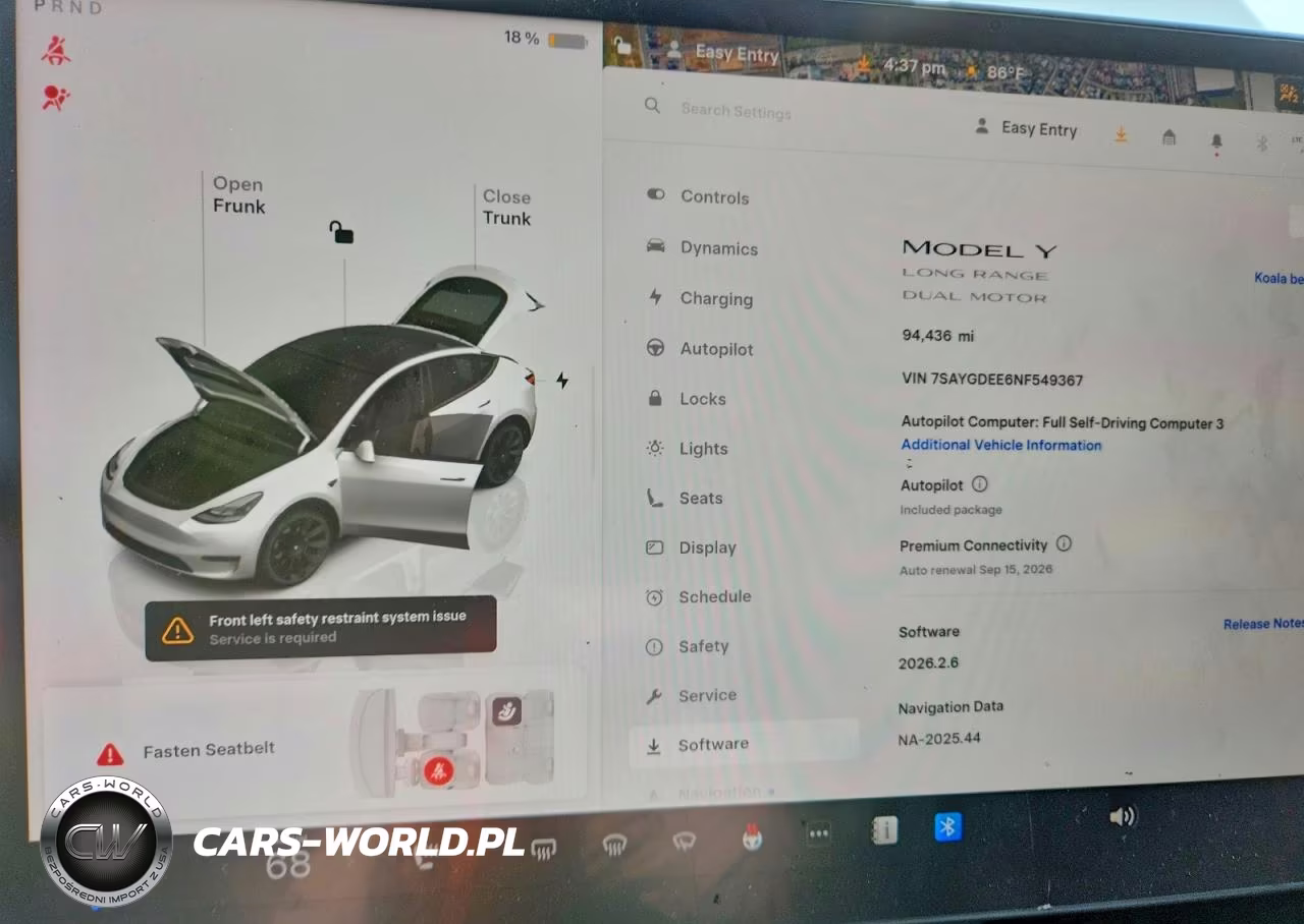2022 Tesla Model Y VIN:7SAYGDEE6NF549367 - 9