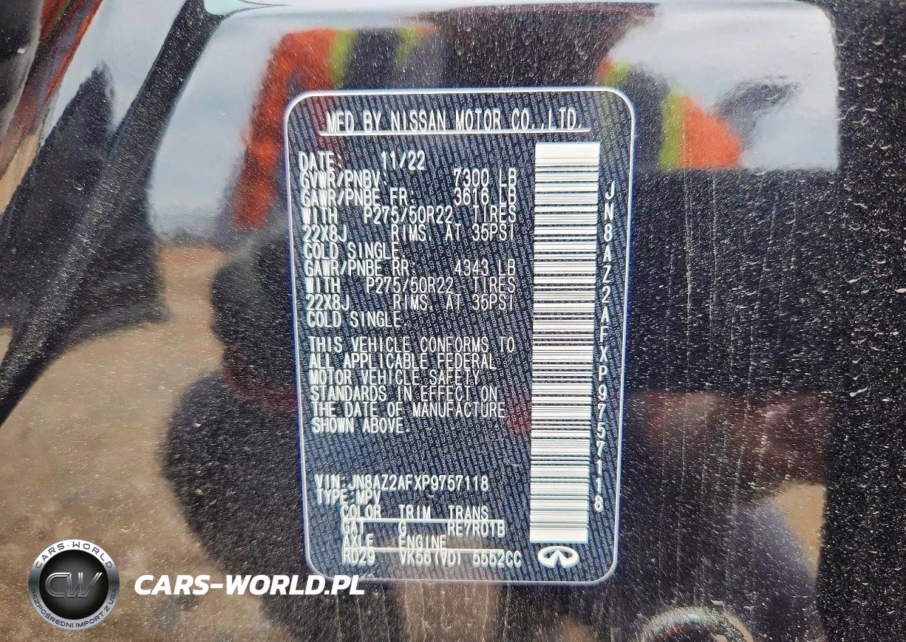 2023 Infiniti Qx80 Luxe VIN:JN8AZ2AFXP9757118 - 14