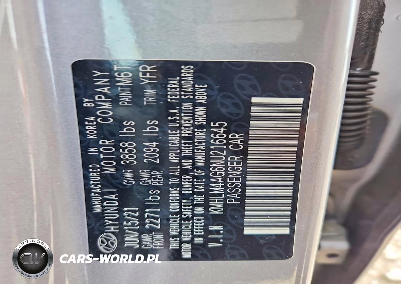 2022 Hyundai Elantra Sel VIN:KMHLM4AG6NU216645 - 13